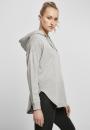 Bluza Z Kapturem Oversize Damska Szara Build Your Brand BY037 No Logo