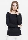 Bluza Bez Kaptura Damska Czarna Urban Classics TB607