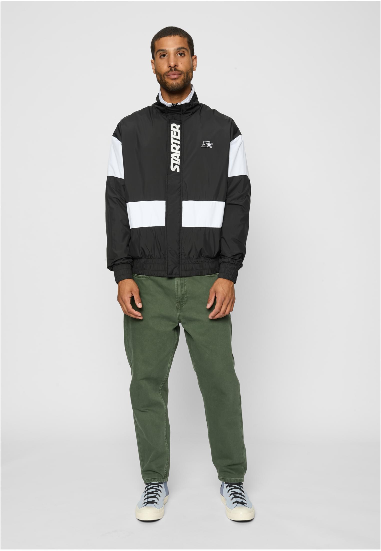 Kurtka Przejściowa Ortalionowa Męska Czarna ST151 Starter Black