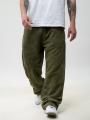 Spodnie Dresowe Baggy Męskie Zielone Jigga Wear Small Written Tag