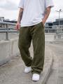 Spodnie Dresowe Baggy Męskie Zielone Jigga Wear Small Written Tag