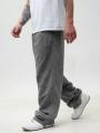 Spodnie Dresowe Baggy Męskie Szare Jigga Wear Small Written Tag