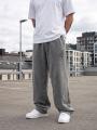 Spodnie Dresowe Baggy Męskie Szare Jigga Wear Small Written Tag