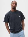 Koszulka Z Krótkim Rękawem Męska Grafitowa Jigga Wear Crown Wash