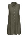 Sukienka Damska Oliwkowa Only OnlThea Nova S/L Vis Shirt Dress