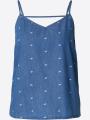 Damski Top Jeansowy Niebieski Only OnlNova Azure Singlet