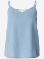 Damski Top Jeansowy Jasny Niebieski Only OnlNova Azure Singlet
