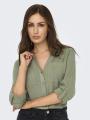 Koszula Z Długim Rękawem Damska Zielona Only OnlYasmin Siesta Ls Li Bl Shirt