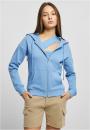 Bluza Z Kapturem Rozpinana  Damska Niebieska Urban Classics TB4075