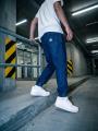 Spodnie Jeansowe Jogger Męskie Sky Niebieskie Jigga Wear Crown