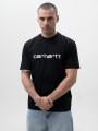 Koszulka Z Krótkim Rękawem Męska Czarna Carhartt WIP Script