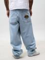 Spodnie Jeansowe Super Baggy Męskie Jasne Niebieskie Jigga Wear New Outline