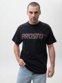 Koszulka Z Krótkim Rękawem Męska Czarna Prosto Biglog