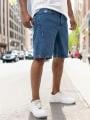 Krótkie Spodenki Jeansowe Męskie Niebieskie MyStars Blue Basic