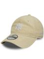 Czapka Z Daszkiem Kremowa Dad Hat New Era 9Twenty NY New York Yankees MLB Cord copy