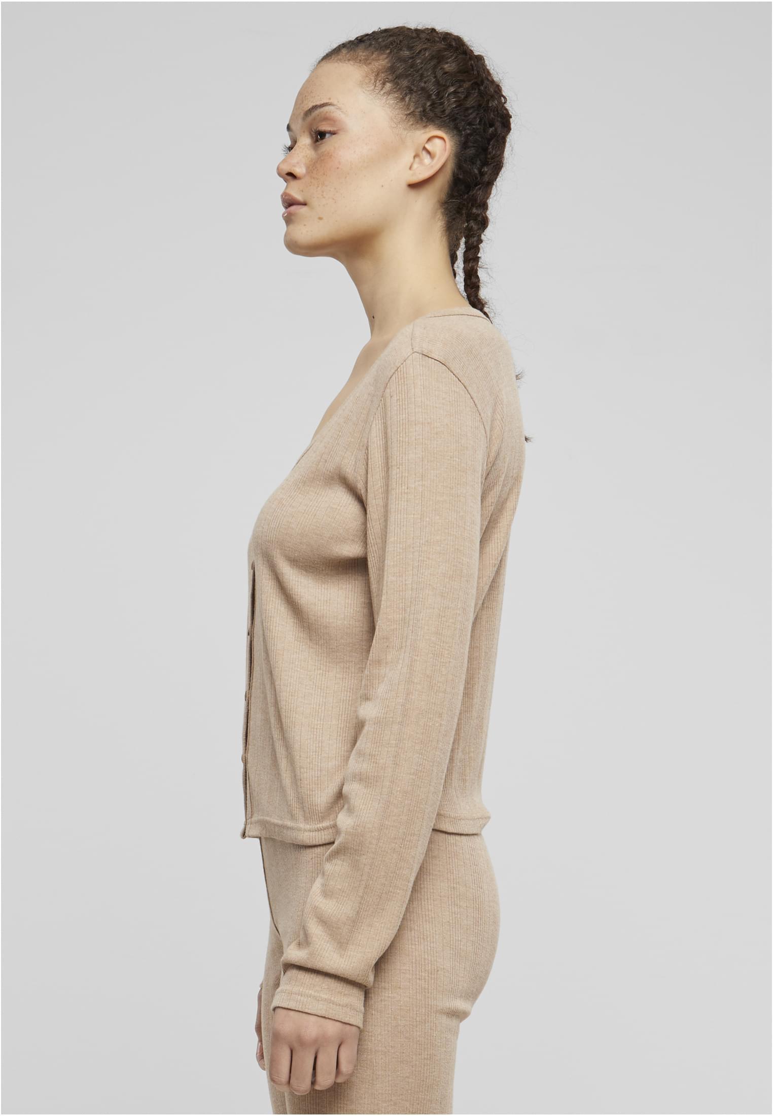 Sweter Cardigan Damski Brązowy Urban Classics TB7001