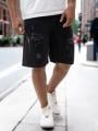 Krótkie Spodenki Jeansowe Z Uszkodzeniami Męskie Czarne MyStars Black Basic