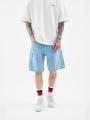 Krótkie Spodenki Jeansowe Męskie Niebieskie MyStars Blue Basic