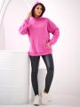 Bluza Z Kapturem Damska Różowa Natural Side Basic Logo