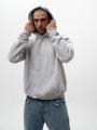 Bluza Z Kapturem Oversize Męska Szara Jigga Wear Written Tag