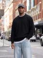 Sweter Oversize Męski Czarny Jigga Wear