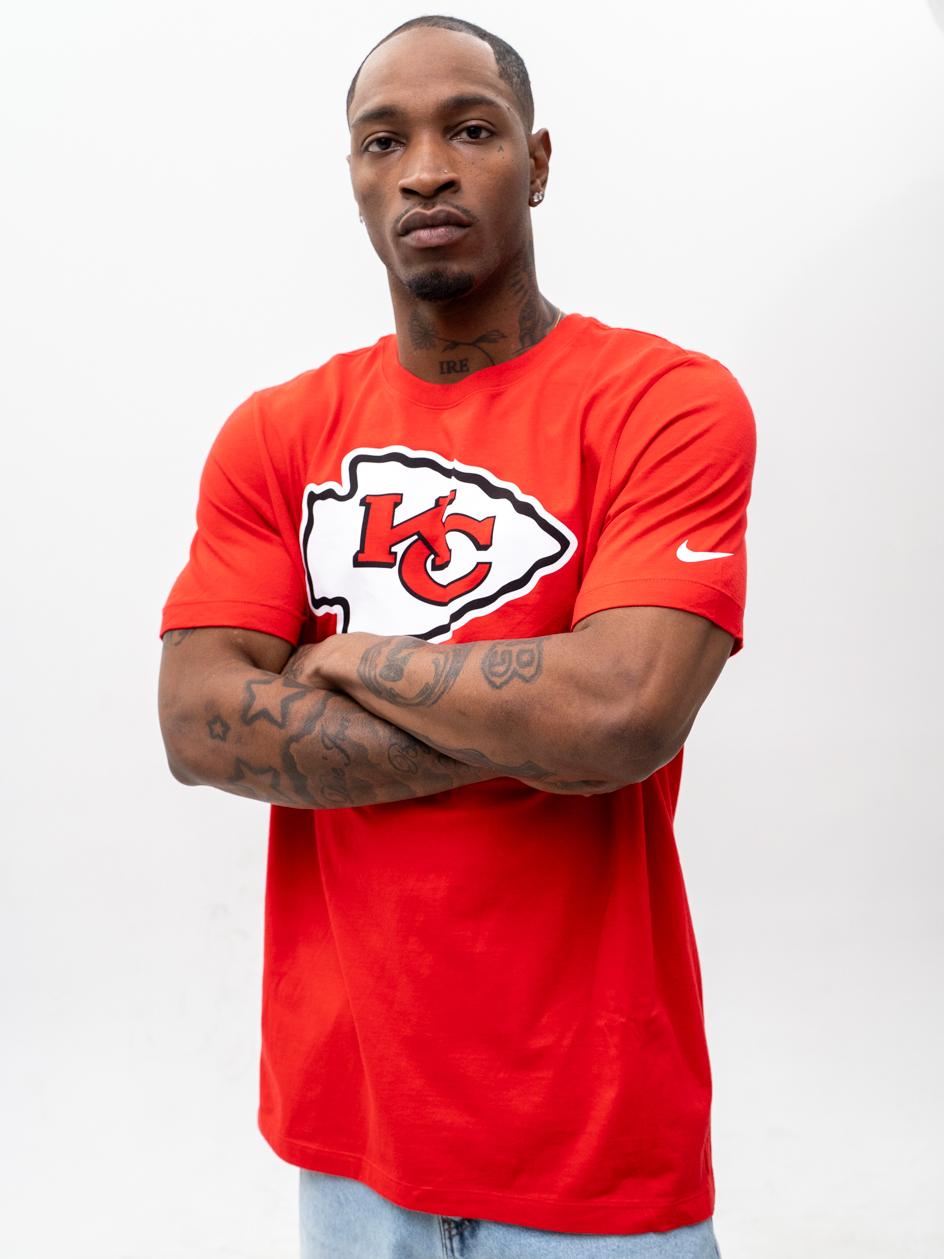 Koszulka T-shirt Męska Czerwona NFL Nike Logo Essential Kansas