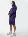 Komplet Dresowy Bluza I Krótkie Spodenk Męski Fioletowy Lucky Dice Small Dice