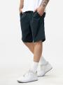 Krótkie Spodenki Materiałowe Męskie Ciemne Zielone Iriedaily Golfer Chambray