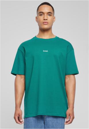 トップス BIG PRINT LOGO TEE Koszulka Z Krótkim Rękawem Oversize Męska Zielona Merchcode