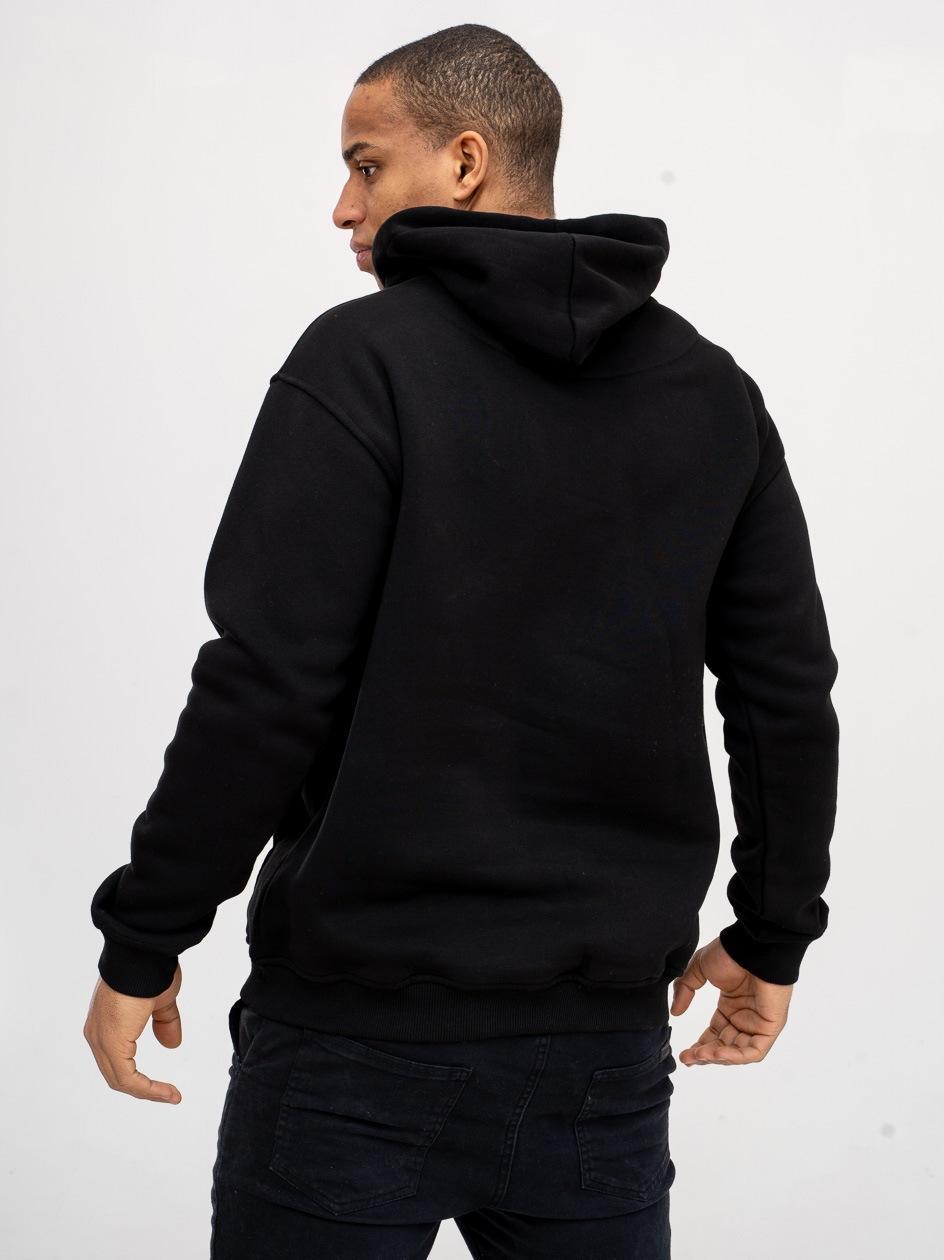 Bluza Z Kapturem Oversize Męska Czarna Jigga Wear Small Logo