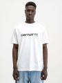 Koszulka Z Krótkim Rękawem Męska Biała Carhartt WIP Script