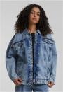 Kurtka Jeansowa Oversize Damska Niebieska TB6208 Urban Classics