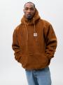 Kurtka / Bluza Zimowa Z Kapturem Męska Amber Brązowa Mass Patch Teddy