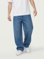 Spodnie Jeansowe Baggy Niebieskie Męskie i8 Denim