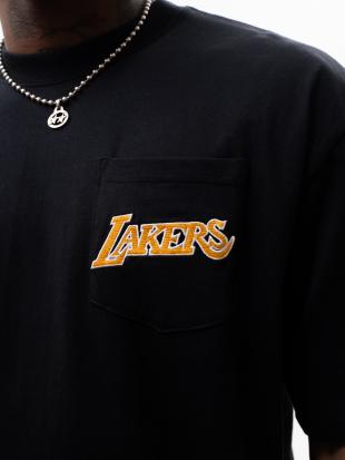 Koszulka Z Krótkim Rękawem Czarna Mitchell & Ness Los
