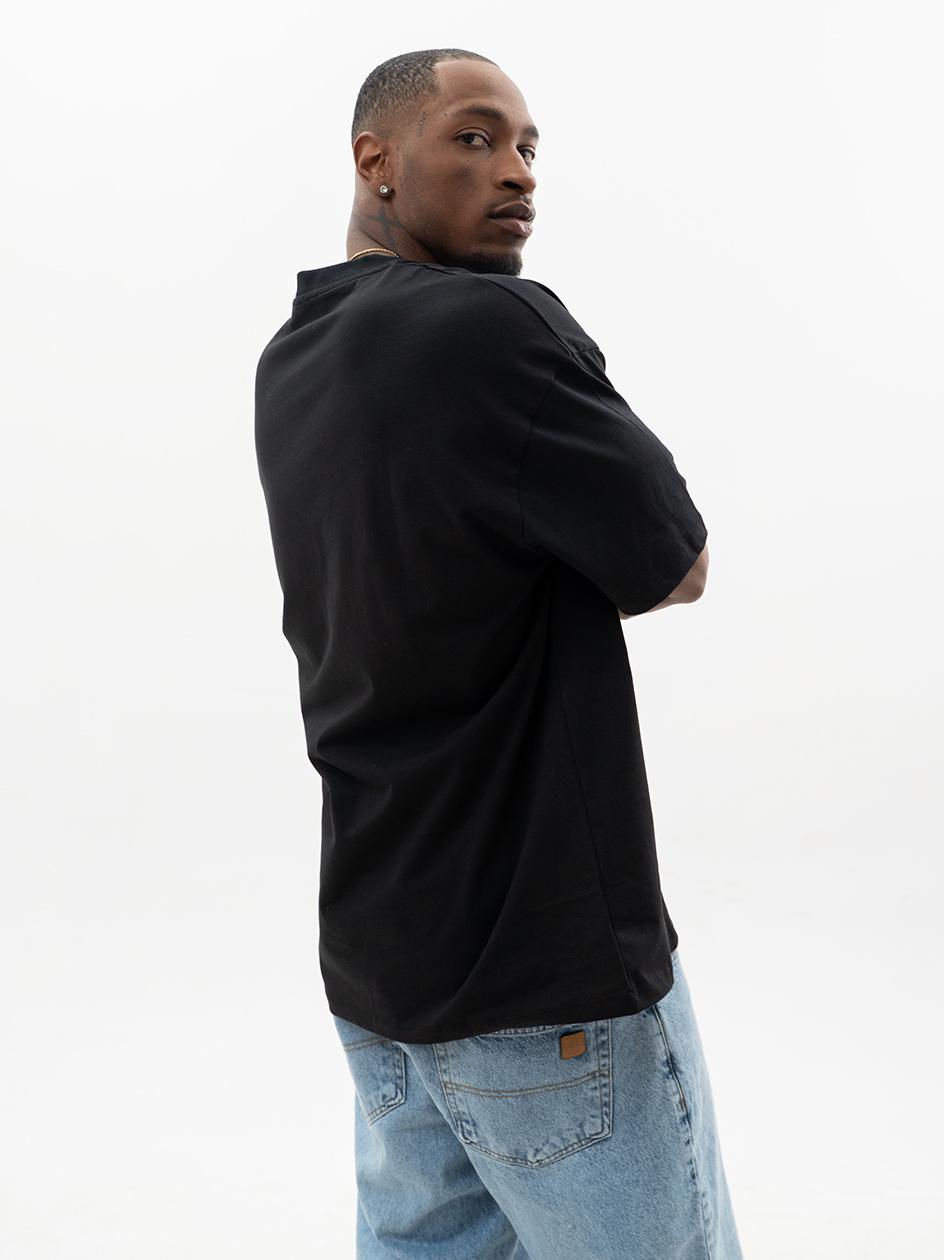 Koszulka Z Krótkim Rękawem Oversize Czarna Jigga Wear