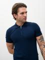 Koszulka Polo Z Krótkim Rękawem Męska Granatowa MyStars Blank