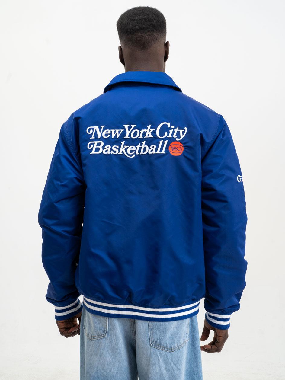 Kurtka Bomberka Męska Niebieska K1X NYN Varsity Jacket