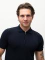 Koszulka Polo Z Krótkim Rękawem Męska Ciemna Granatowa MyStars Blank