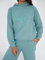 Bluza Z Kapturem Oversize Damska Jasna Zielona Natural Side Big Compass