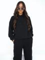 Bluza Z Kapturem Oversize Damska Czarna Natural Side Big Compass