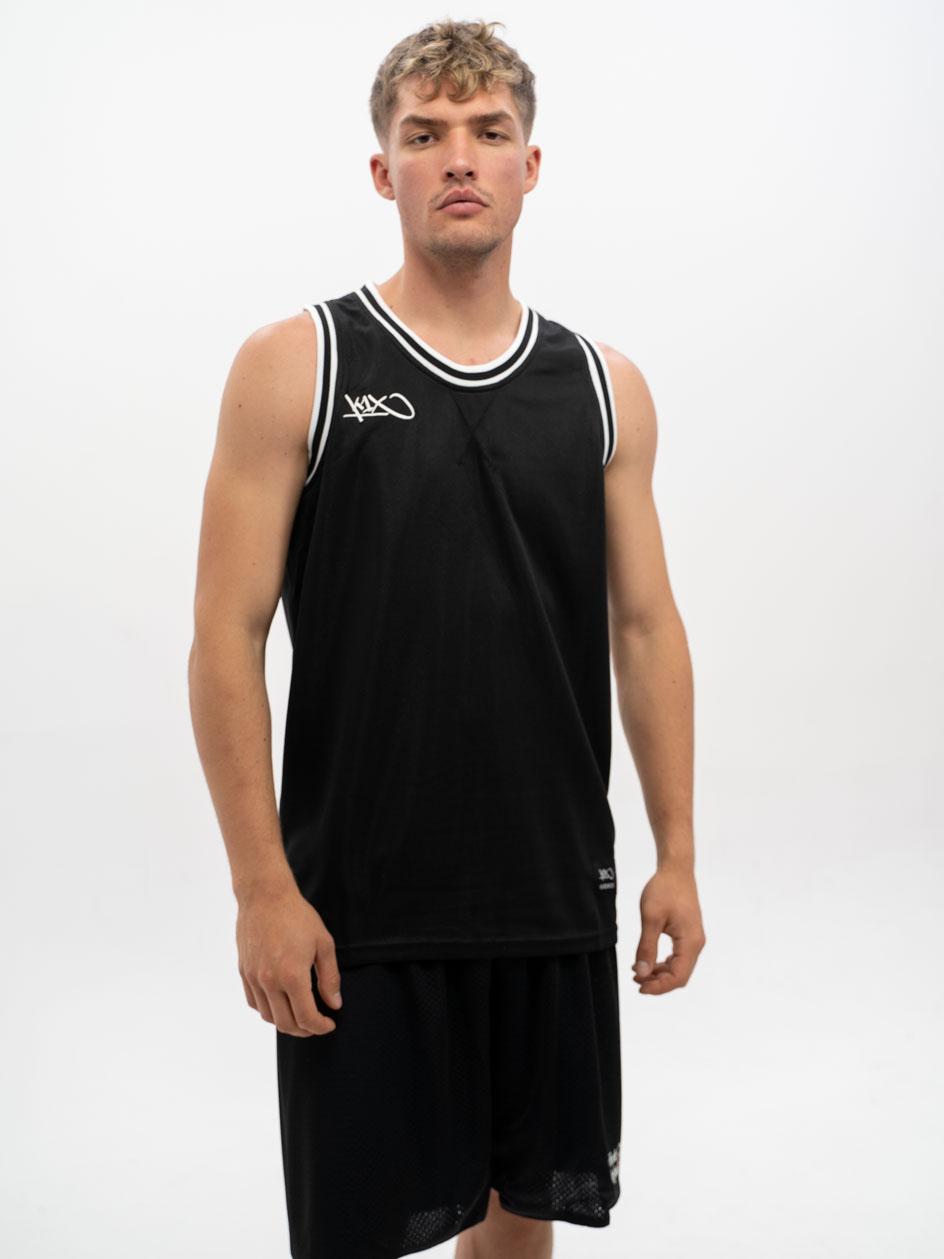 Tanktop Sportowy Mesh Czarny / Biały K1X Hardwood Big Hole