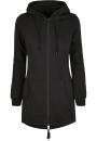 Bluza Z Kapturem Rozpinana Damska Czarna Build Your Brand BY148 Parka