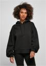 Bluza Z Kapturem Oversize Damska Czarna Build Your Brand BY183 No Logo