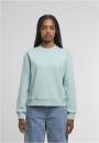 Bluza Bez Kaptura Oversize Damska Niebieska Build Your Brand BY212 No Logo