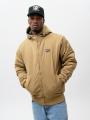Kurtka Zimowa Męska Beżowa Mass Signature Patch