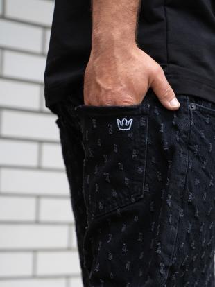 Krótkie Spodenki Jeansowe Męskie Czarne Jigga Wear Small