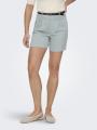Krótkie Spodenki Materiałowe Turkusowe Only Onlsiesta Hw Belt Lin Bl Shorts