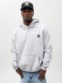 Bluza Z Kapturem Oversize Męska Szara / Czarna Jigga Wear Crown
