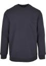 Bluza Bez Kaptura Basic Męska Niebieska Build Your Brand BB003 No Logo